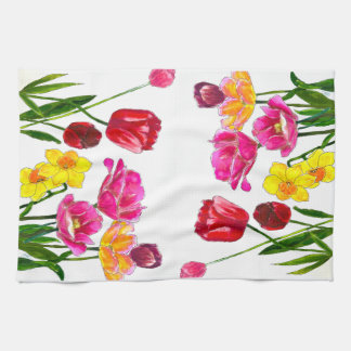 Paño De Cocina Fresh-Picked Tulips Kitchen Towels