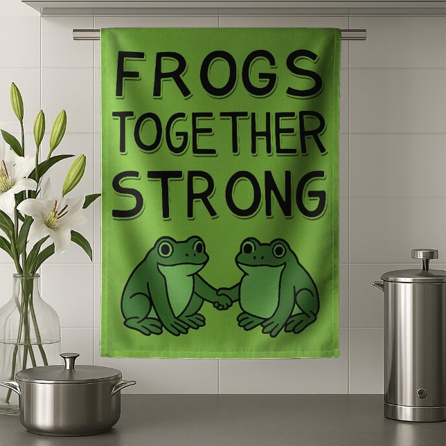 Paño De Cocina Frogs Together Strong Portland Frog Protest (Subido por el creador)