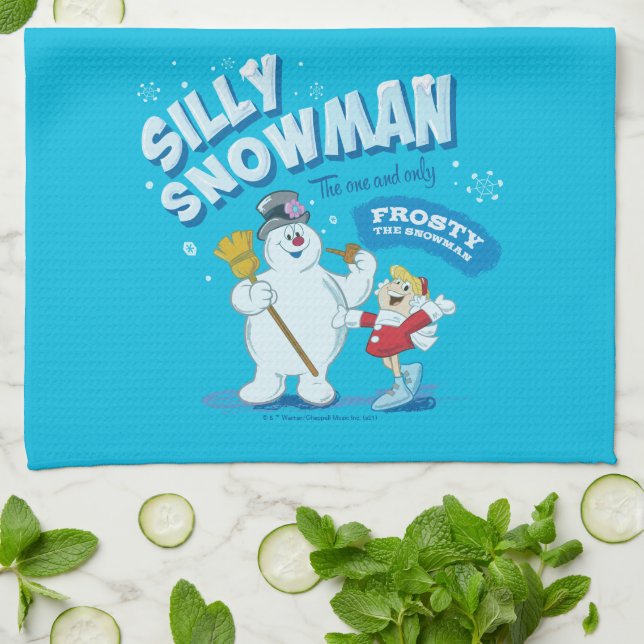 Paño De Cocina Frosty the Snowman™ | "Silly Snowman" (Doblado)