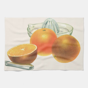 Paño De Cocina Fruta culinaria vintage, Naranjas maduros Juicer d