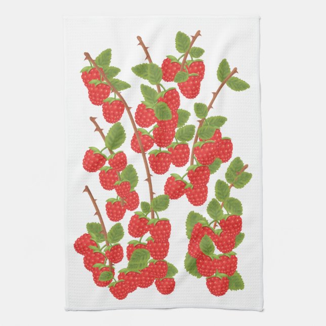 Paño De Cocina Fruta de frambuesa (Vertical)
