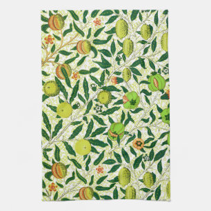 Paño De Cocina Fruta exótica de William Morris, amarilla limón