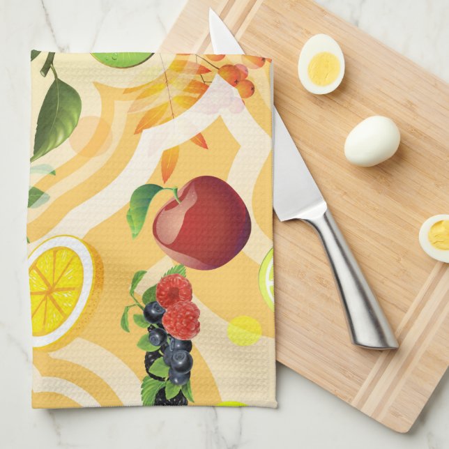 Paño De Cocina Frutas mixtas 6 (Doblado Cuarto)