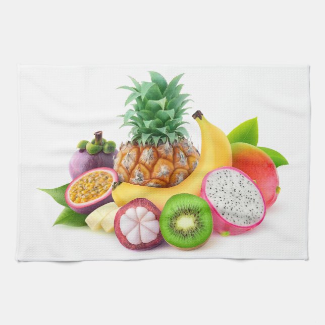 Paño De Cocina Frutas tropicales (Horizontal)