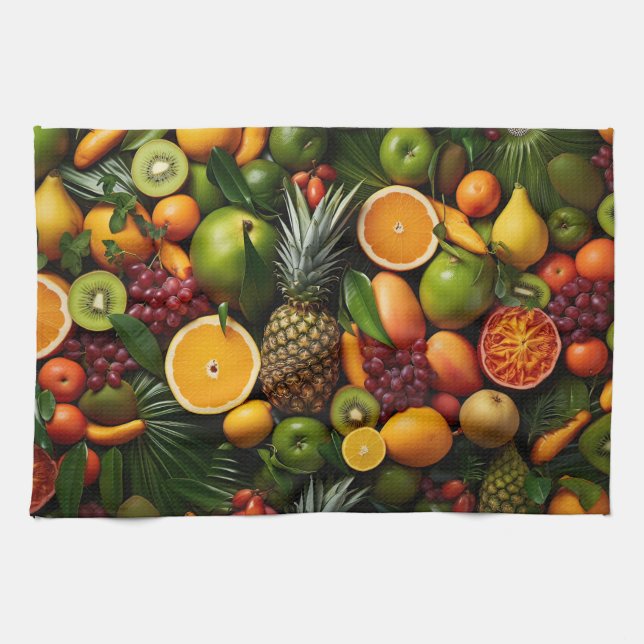 Paño De Cocina Frutas tropicales (Horizontal)