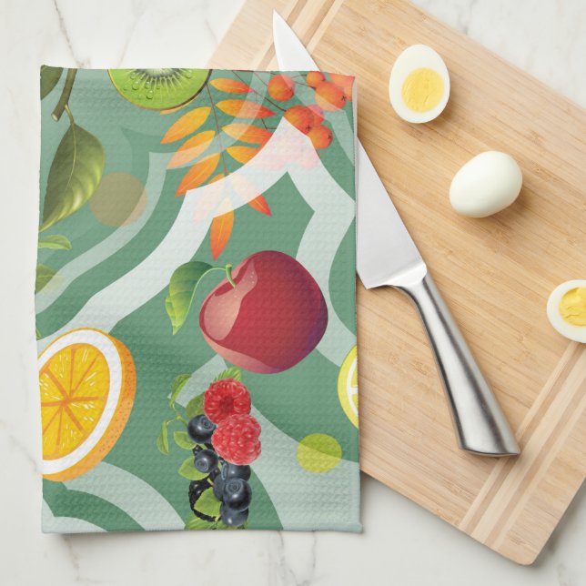 Paño De Cocina Frutas Variadas 7 (Doblado Cuarto)