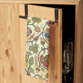 Paño De Cocina Frutas y flores de bordado de trabajo de tripulaci