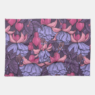 Paño De Cocina Fuchsia en rosa y violeta