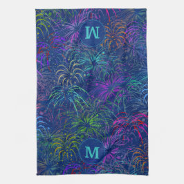 Paño De Cocina Fuegos artificiales 4 de julio Patrón de verano |