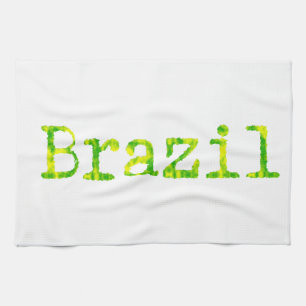 Paño De Cocina Fuente verde y amarilla de Brasil
