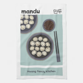 Paño De Cocina Fun Asian Food New Year Korean Dumpling Poster