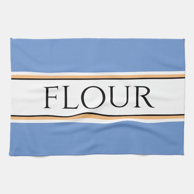 Paño De Cocina Fun Light Blue White Kitcher FLOUR Carreras Stripe (Horizontal)