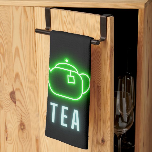 Paño De Cocina Fun Neon Teapot (Pliegue de tercios)