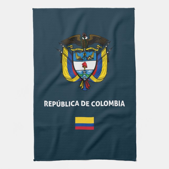 Paño De Cocina Funda de teléfono pasaporte de Colombia (Vertical)