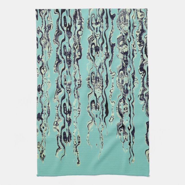 Paño De Cocina Funky Guay Light Verde azulado (Vertical)