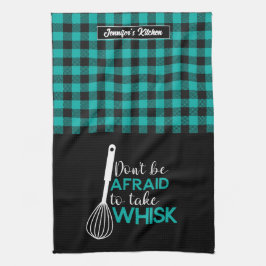 Paño De Cocina Funny Baking Pun Baker Take Whisk Plaid Pattern