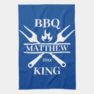 Paño De Cocina Funny BBQ Grill Master Barbacoa Personalizada King