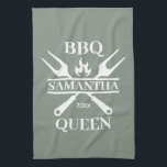 Paño De Cocina Funny BBQ Personalizada Barbacoa Cocina Reina<br><div class="desc">Funny BBQ Grill Master Barbacoa Personalizada Mejor</div>