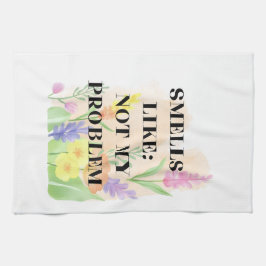 Paño De Cocina Funny Candle – “Smells Like Not My Problem” Gift