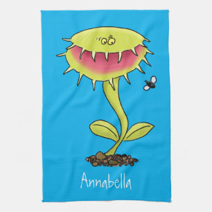 Paño De Cocina Funny carnívoro Venus trampa de mosca personalizad