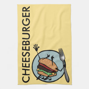 PAÑO DE COCINA FUNNY CHEESEBURGER KITCHE TOWEL