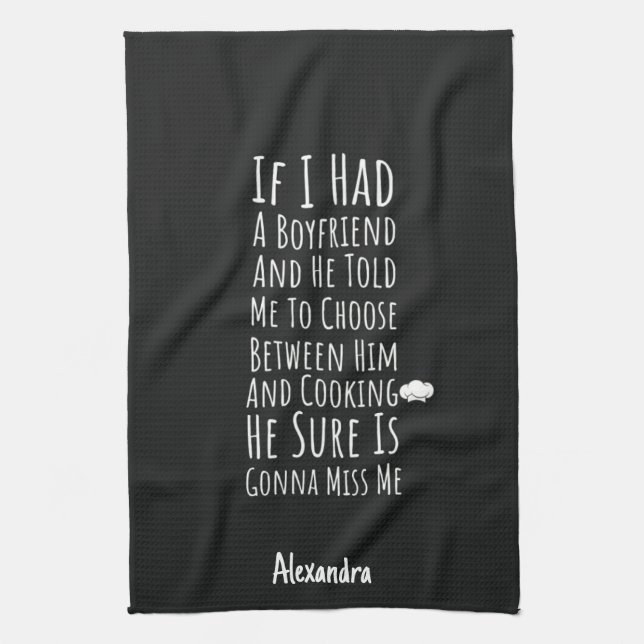 Paño De Cocina Funny Cooking Gift For Her Teenage Girl Women Chef (Vertical)