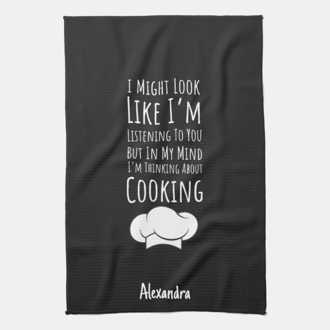 Paño De Cocina Funny Cooking Gifts Chefs Cooks Men Women Custom (Vertical)