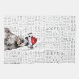 Paño De Cocina Funny Dog Lover Holiday Schnauzer Christmas