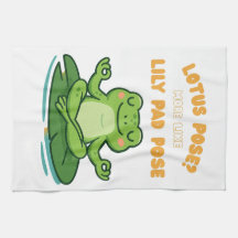 Funny Frog Yoga Personalizado Lotus Lily Pad Pose