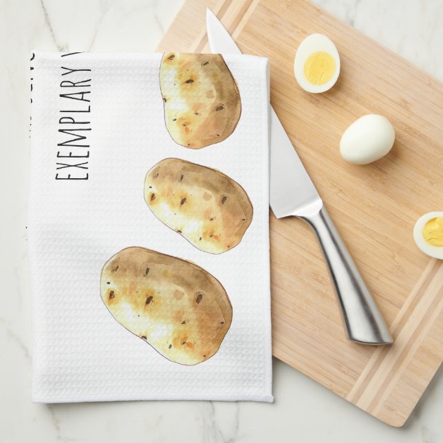 Paño De Cocina Funny Jane Austen Inspired Boiled Potato Quote (Doblado Cuarto)