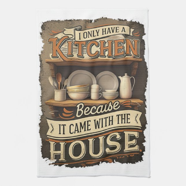 Paño De Cocina Funny Kitchen Quote Design (Vertical)