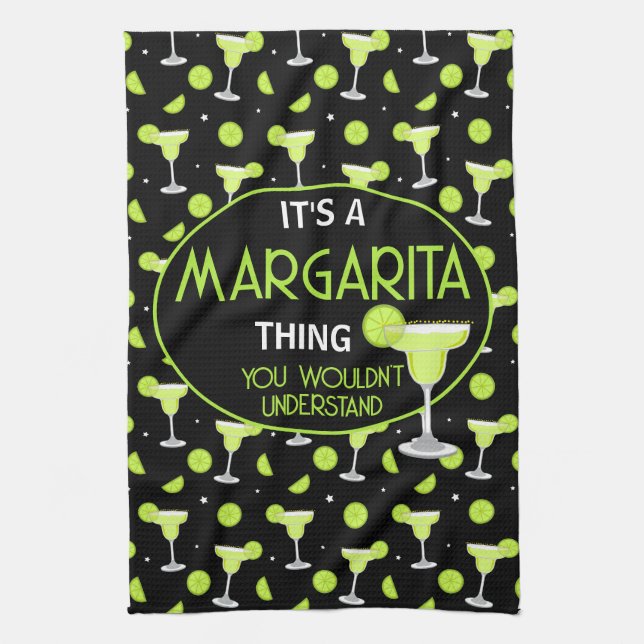 Paño De Cocina Funny Margarita Quote Cocktail Lover (Vertical)
