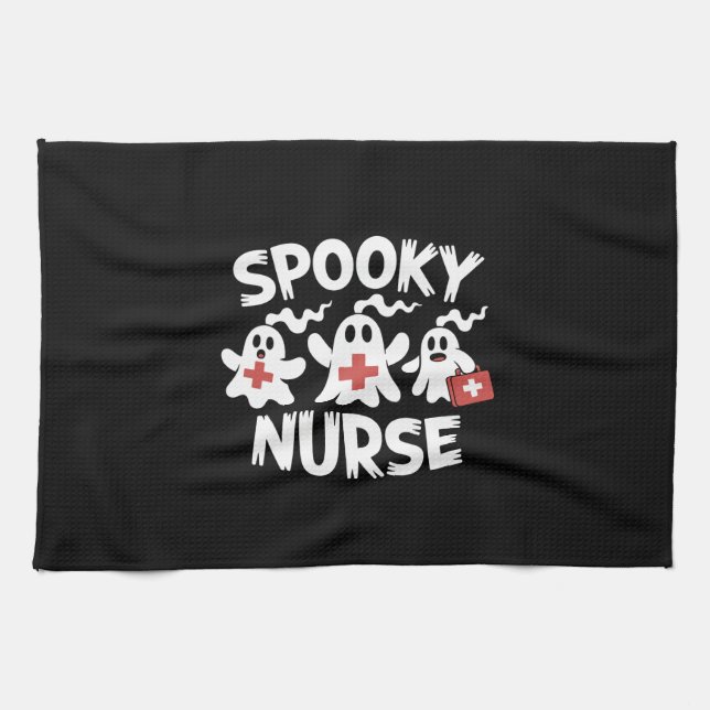 Paño De Cocina Funny Nurse Halloween (Horizontal)
