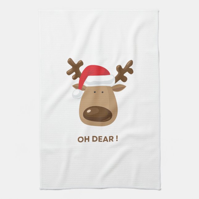 Paño De Cocina Funny Reindeer Christmas Holiday Teachers Gift  (Vertical)