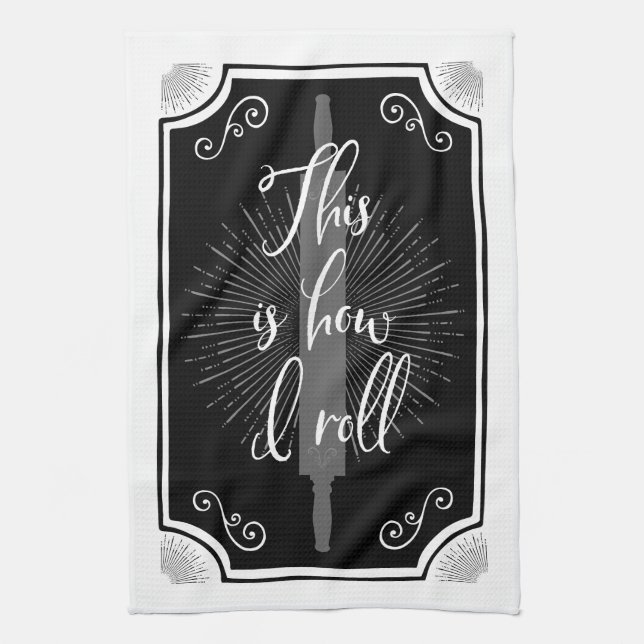 Paño De Cocina Funny Rótulo de cocina antigua (Vertical)