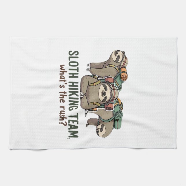 Paño De Cocina Funny Sloth Hiking Classic T-Shirt_5 (Horizontal)