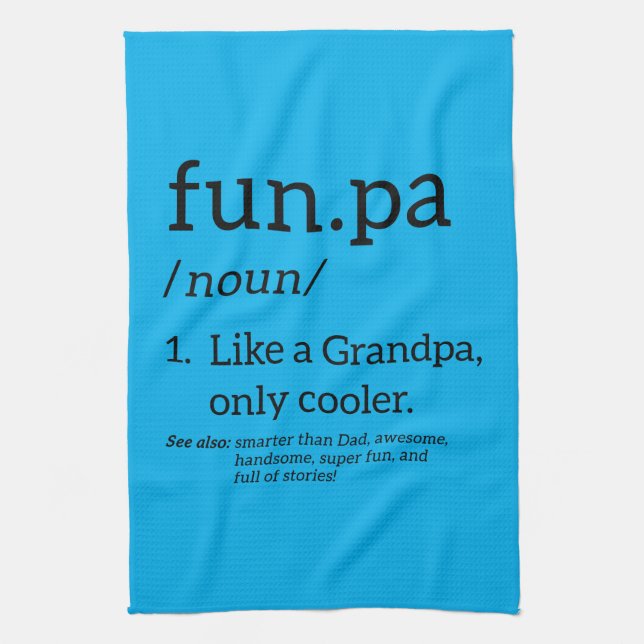 Paño De Cocina Funpa Como Un Abuelo Sólo Cooler (Vertical)