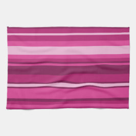 Paño De Cocina Fuschia stripes