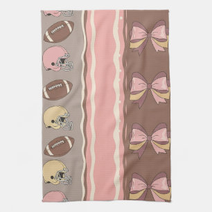 Paño De Cocina Fútbol Coquette Arco Iris Estampado de Leopardo (1