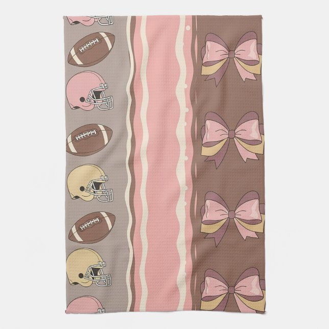 Paño De Cocina Fútbol Coquette Arco Iris Estampado de Leopardo (1 (Vertical)