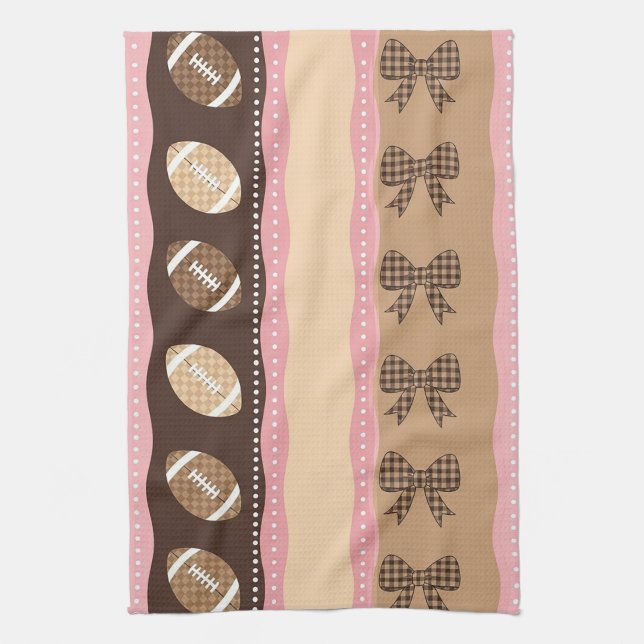 Paño De Cocina Fútbol Coquette Arco Leopardo (9) (Vertical)