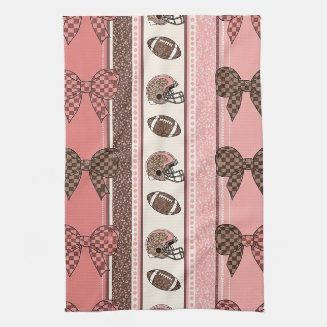 Paño De Cocina Fútbol Coquette con estampado de leopardo (2) (Vertical)