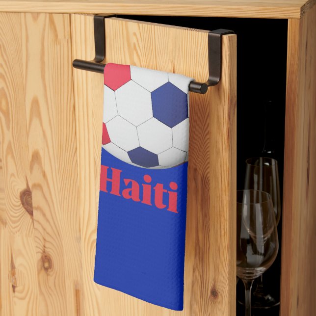 Paño De Cocina Fútbol Haití (Pliegue de tercios)