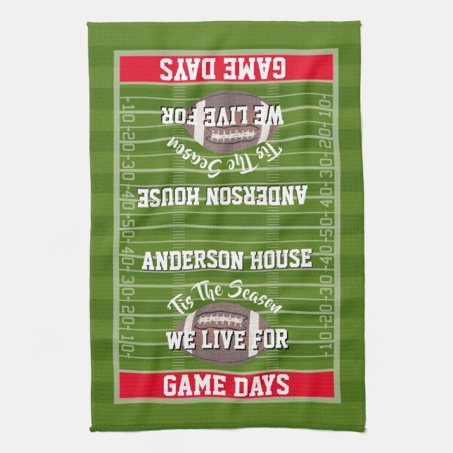 Paño De Cocina Fútbol personalizado (Vertical)