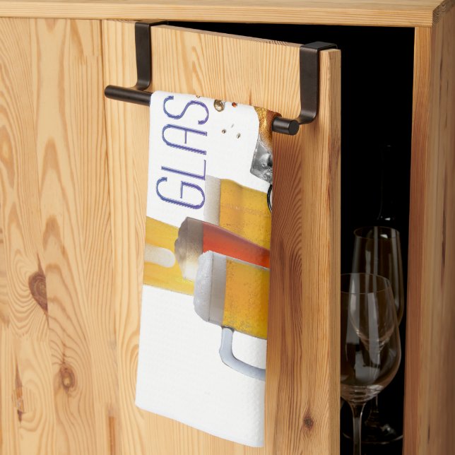 Paño De Cocina Gafas de pilsner de gafas de cerveza de SlipperyJo (Pliegue de tercios)