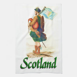 Paño De Cocina Gaitero de Escocia