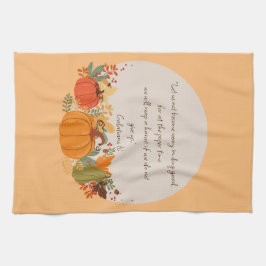Paño De Cocina Galatians 6:9 Cosecha Otoño Caída Calabaza agradec