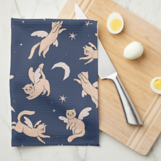 Paño De Cocina Galaxia del gato volador