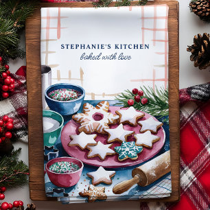 Paño De Cocina Galletas De Azúcar Personalizadas De Navidad