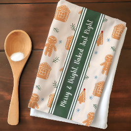 Paño De Cocina Galletas de Navidad Hombre de Jengibre Personaliza